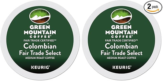Green Mountain Coffee Roasters Colombia Select, Single-Serve Keurig K-Cup Pods, Medium Roast Coffee, 24 Count (Pack of 2)