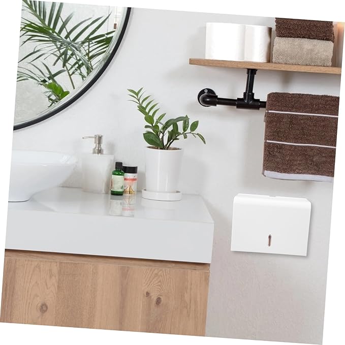 Kitchen Towel Dispenser Hand Paper Towel Holder Wall-Mounted Bathroom Paper Box