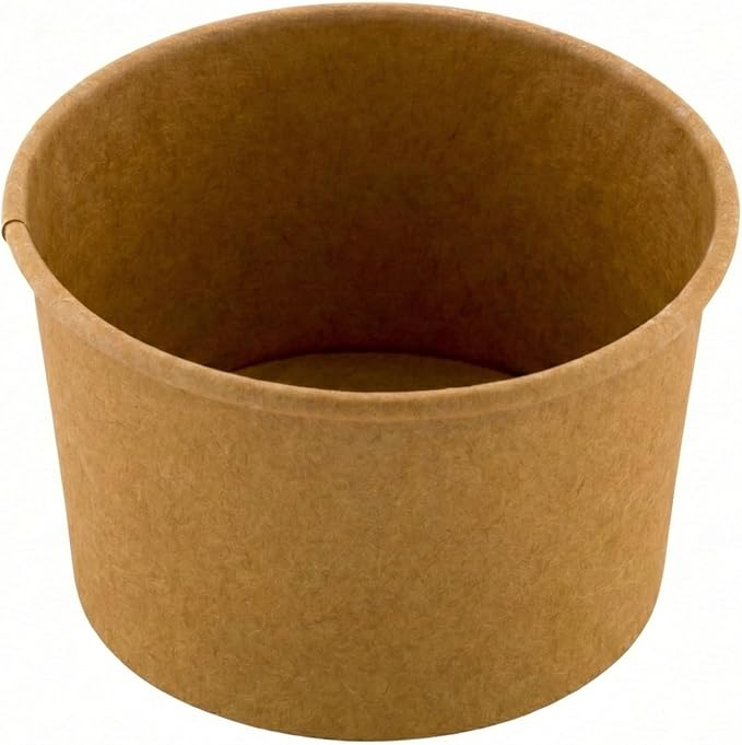 Restaurantware Kraft 50 Count To Go Cup Disposable 3 x 3 x 1.8 Inches Paper Mini Cup Grease-Resistant Cup Recyclable Durable Design