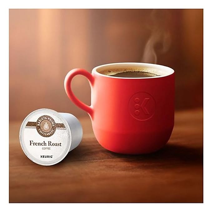 Barista Prima Coffeehouse, French Roast Keurig Single Serve K-Cup Pods, 96 Count