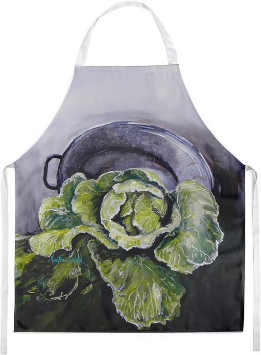 Caroline's Treasures Home Grown In Plaquemines Parish Cabbage Apron Cooking Kitchen Server Baking Crafts Gardening for Adult Women Men, Unisex, Large, Multicolor