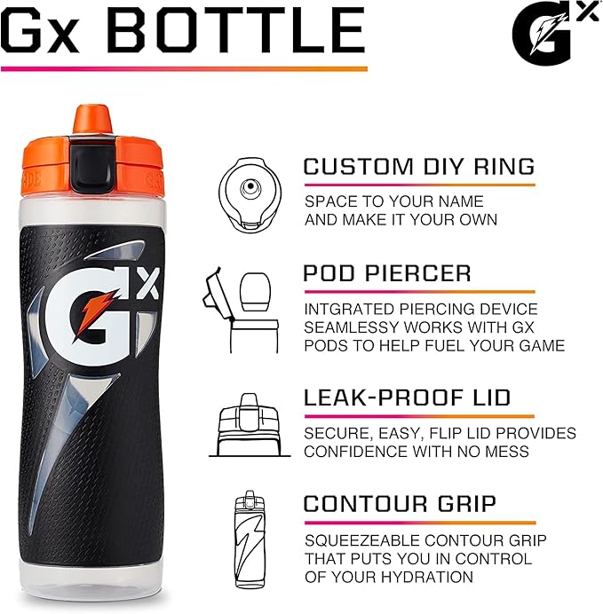 Gatorade Gx,Marble Blue,30 Oz,(Pack of 6)