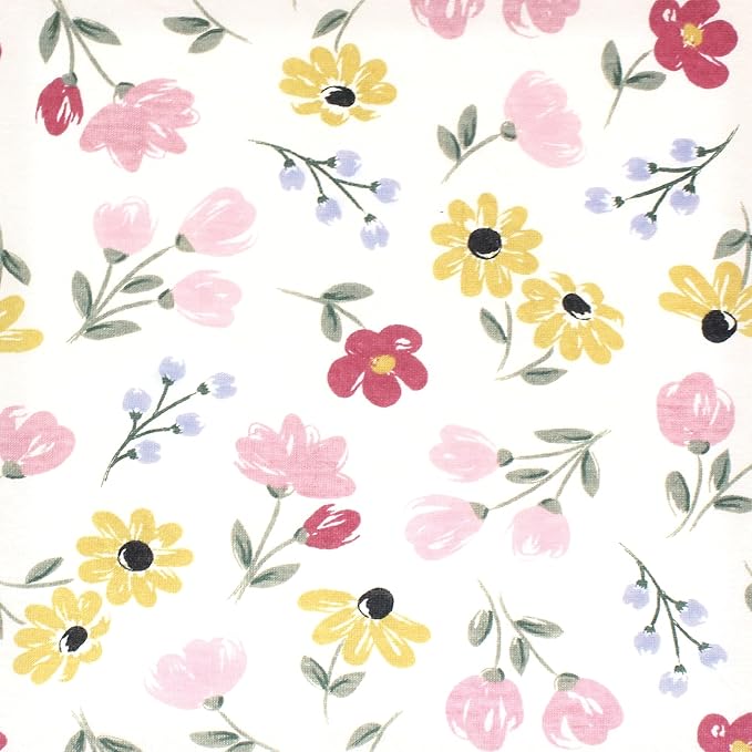 Hudson Baby Unisex Baby Cotton Toddler Pillow Case, Soft Painted Floral, One Size