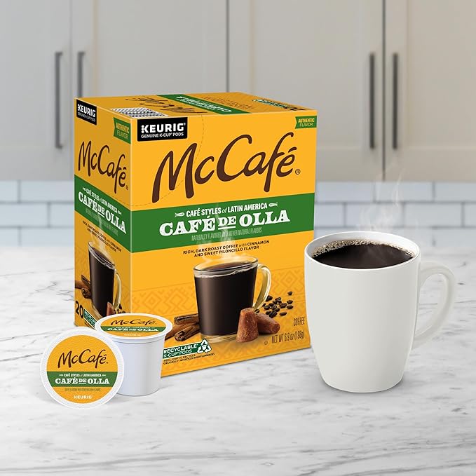McCafe Cafe Styles of Latin America Cafe de Olla, Keurig Single Serve K-Cup Coffee Pods, 20 Count