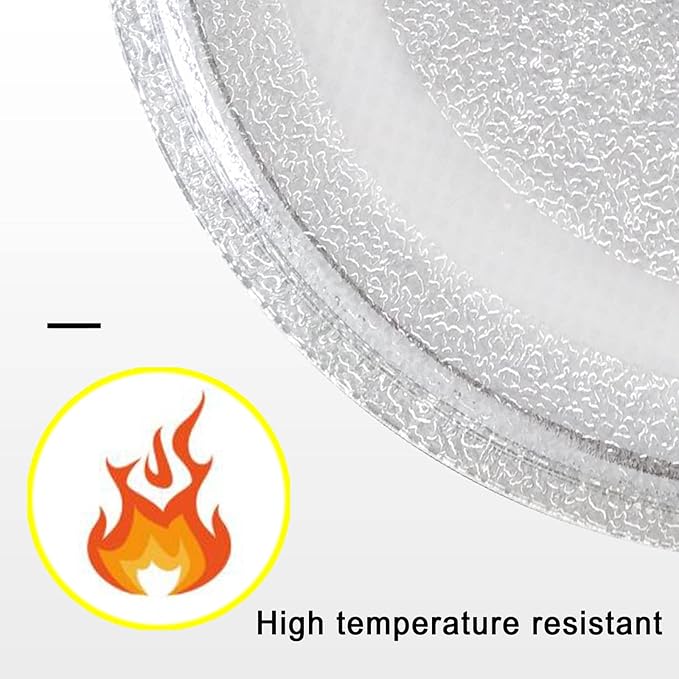Microwave Glass Turntable Plate With 3 Fixtures, Microwave Glass Plate De Replacement Microwave Plate, 245mm 255mm 270mm Diameter, Microwave Glass Tray, Heat Resistance, Easy To Care For