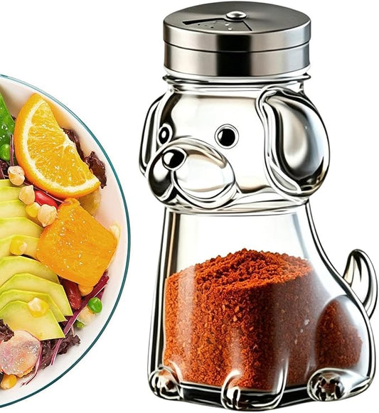 Animal Seasoning Jars, Fine Salt Shaker, Kitchen Utility with Portable Feature, Household Fixture with Secure Grip, 2.76x4.13 inches Dining Accessory, Organizer for Jelly Condiments Spices Preparation