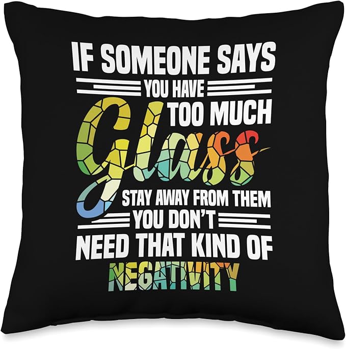Stained Glass Sheets Cutting Oil Stained Glass Artist Throw Pillow
