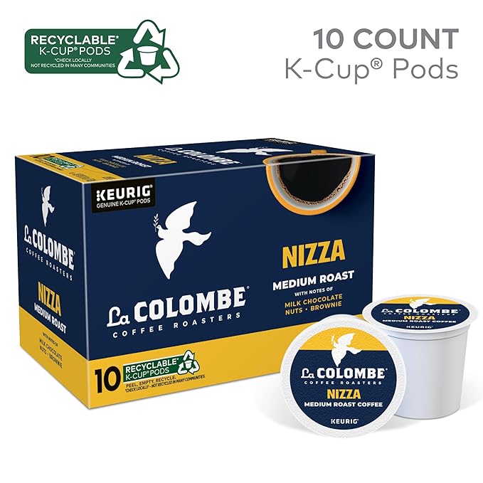 La Colombe® Coffee Roasters Nizza Medium Roast Coffee, Single Serve Keurig® K-Cup® Pods, 10-Count Box (Pack of 2)