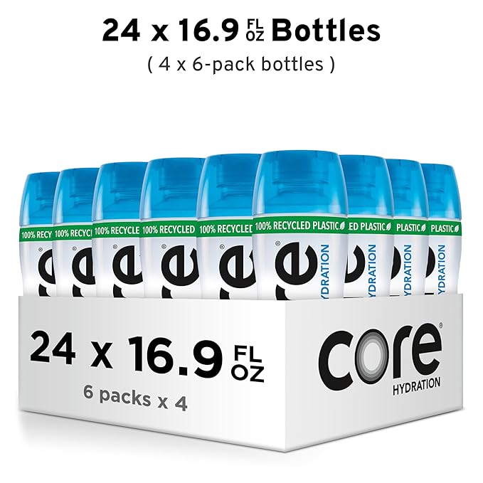Core Hydration Perfectly Balanced Water, .5 L bottles, 24 Count (4 Packs of 6)