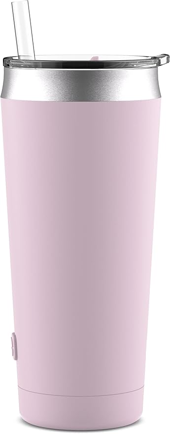 Ello Beacon Vacuum Insulated Stainless Steel Tumbler with Slider Lid and Optional Straw