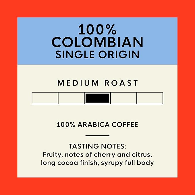 San Francisco Bay Coffee - Medium Roast Whole Bean Coffee - 100% Colombian (2 lb bag)