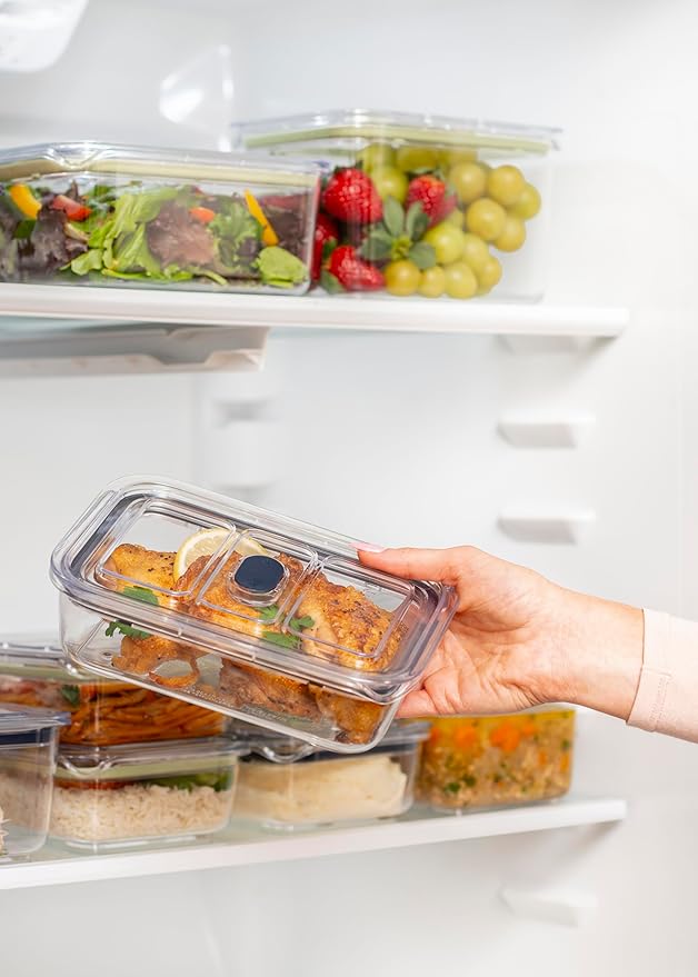 LatchLok Click 14.5 Cup Food Storage Container, Storm