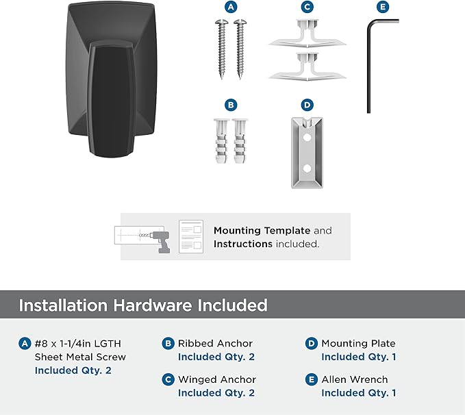 Amerock BH36010MB | Matte Black Single Robe Hook | 2-5/8 in. (67 mm) Length Towel Holder | Highland Ridge | Towel Hook for Bathroom | Bathroom Hardware | Bath Accessories