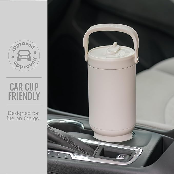 Ello Oasis Go+ 32oz Tumbler with Top Handle and Retracting Straw | Reusable Insulated Stainless Steel Cup, 100% Leakproof Water Bottle, 24 Hours Cold, Cup Holder Friendly For Travel | Black