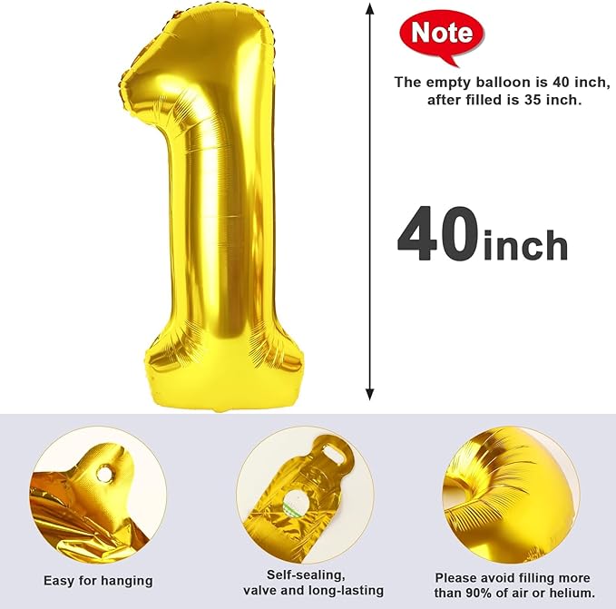 Gold Balloon 27 Number, Large Happy 27 Birthday Decoration for Men & Women 2 7 27 72, Foil Number Balloons for Wedding Graduation Celebration Anniversary Supplies