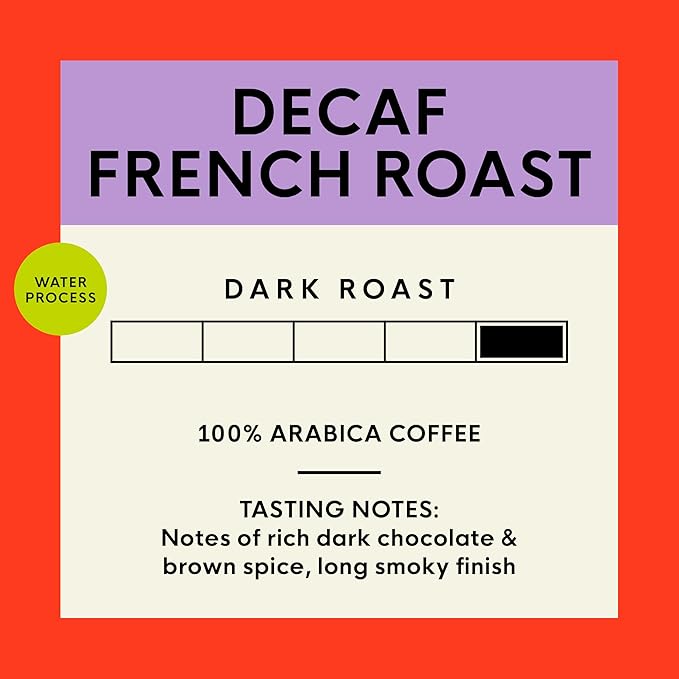 San Francisco Bay Decaf K-Cup Coffee Pods, Decaf French Roast (36 ct), Dark Roast, Commercially Compostable Single-Serve Coffee Pods, Swiss Water Process