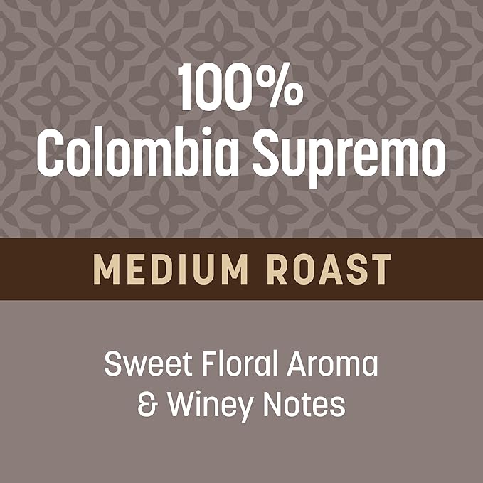 Don Francisco's 100% Colombia Supremo Ground Coffee: Rich, Aromatic 100% Arabica Beans - (3 x 10 oz Recyclable Cans)