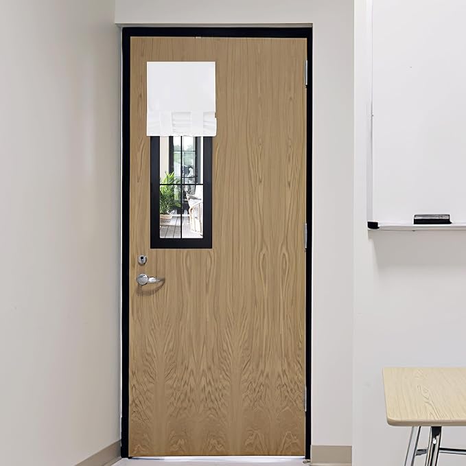 RYB HOME Sidelight Door Curtains for Front Door, Privacy Half Window Curtains Thermal Insulate Covering for Patio/Glass/Front Door, 12 inch x 40 inch, Pure White, 1 Panel