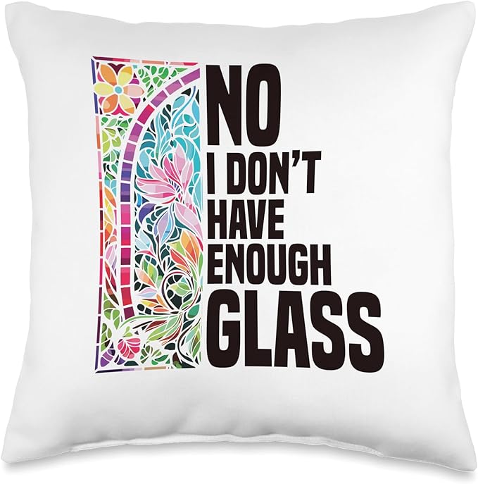 Stained Glass Cutting Oil Sheets Stained Glass Artist Throw Pillow