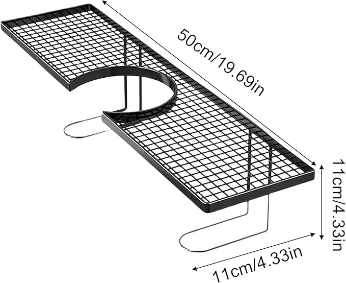 Faucet Shelf, Space Saving, 50x11x11cm, Iron Sink Storage Rack, Drain Shelf Kitchen, Easy Install, For Hotel Restaurant Bathroom Washbasin Counter Use