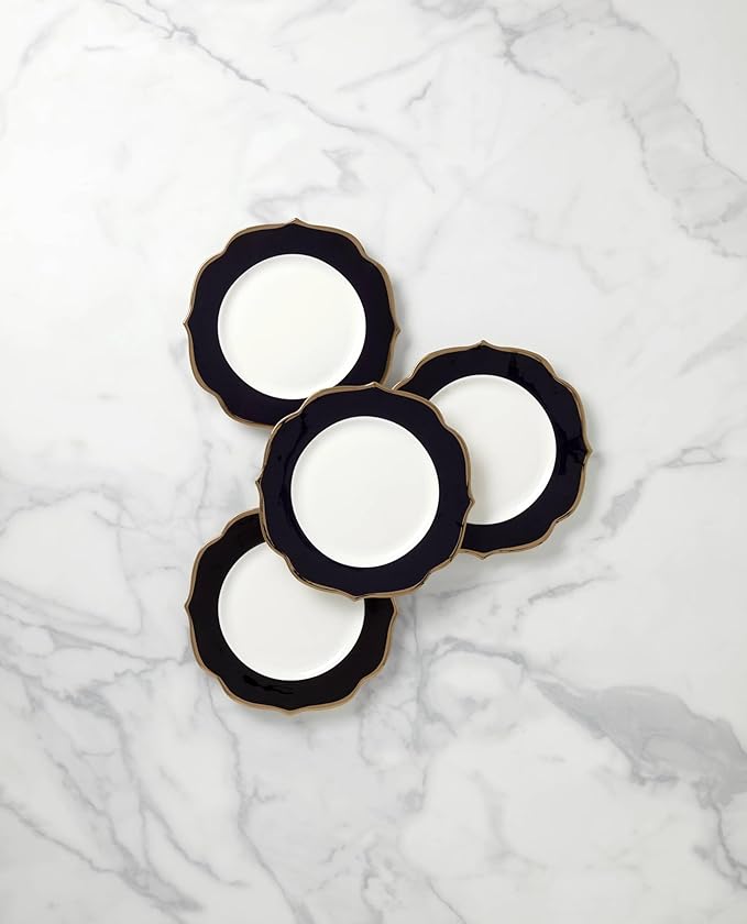 Lenox 896841 Contempo Luxe Black Accent Plates, Set of 4