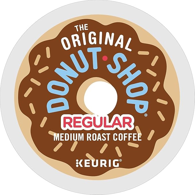 The Original Donut Shop Regular, Single-Serve Keurig K-Cup Pods, Medium Roast Coffee Pods, 96 Count