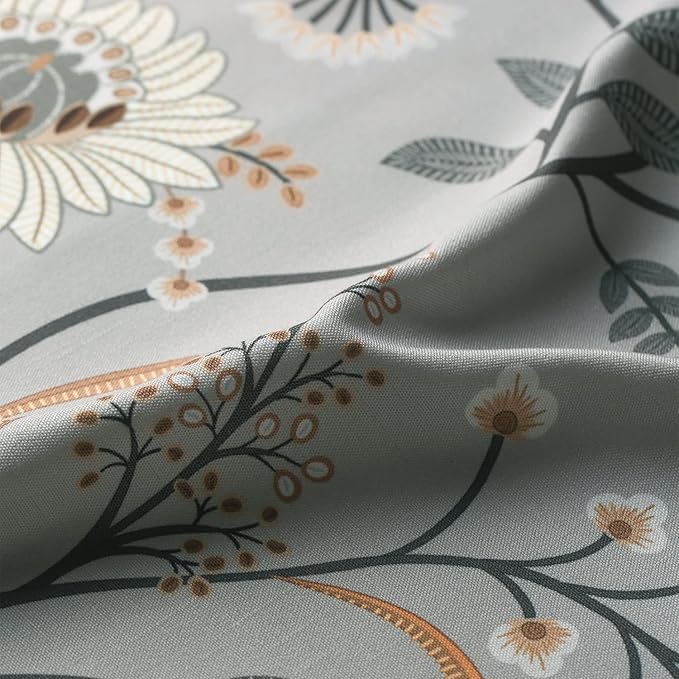Leeva Kitchen Valances for Windows, 1 Panel Linen Textured Decorative Valance Window Treatment for Farmhouse, Light Filtering Rod Pocket Drapery for Bedroom, W 52 x L 18 Inches