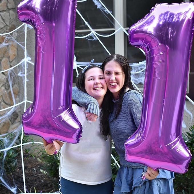 Numbers 26 Balloon, Purple Birthday Party Supplies for 26th, 40 Inch Digital Ballons for Women Men, Large Party Decorations for Engagement, Bridal Shower, Wedding, Anniversary