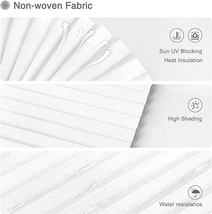 MALOKI Pleated Window Blinds,Temporary Shades Cordless Light Filtering Pleated Paper Shades Room Darkening Blinds for Home Bedroom Office - 24 Inch x 59 Inch (Fits Windows 15 in-24 in)