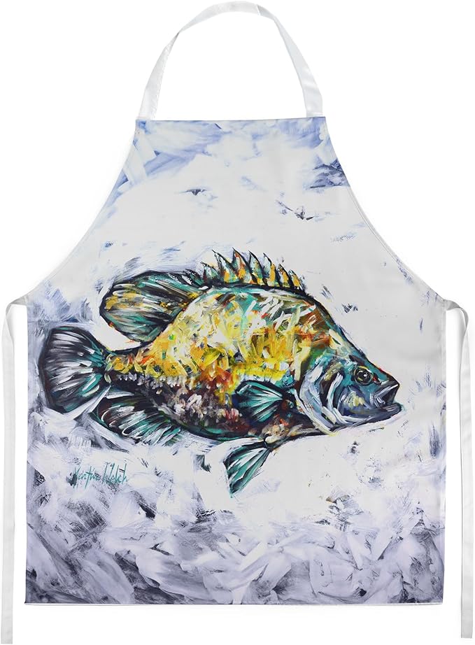 Caroline's Treasures Triple Tail Apron Cooking Kitchen Server Baking Crafts Gardening for Adult Women Men, Unisex, Large, Multicolor