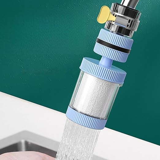 Faucet Filter, Filtration Softener, Bathroom Purifier with Firm Build, Kitchen Fixture with Solid Design, 3.23x1.77x1.77 inches Reliable Gear, Longtail Accessory for Office Sink Shower Home Apartment