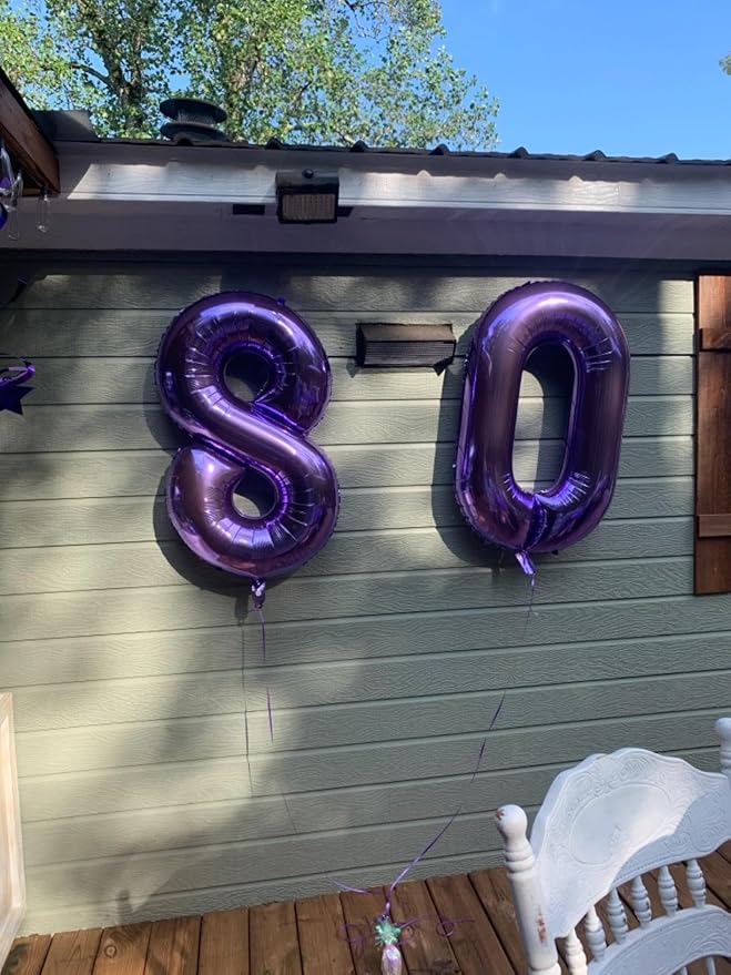 Numbers 28 Balloons, 40 In Big 28 Balloons, 28th Purple Party Decorations for Girl Boys Wedding, Engagement, Celebration Party, Graduations, Photo Shoot