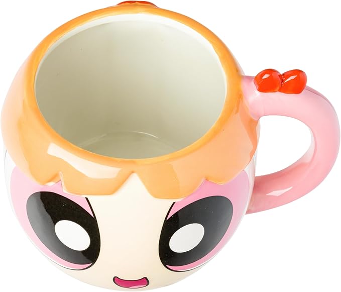 Silver Buffalo Powerpuff Girls Blossom Ceramic 3D Sculpted Mug, 20 Ounces