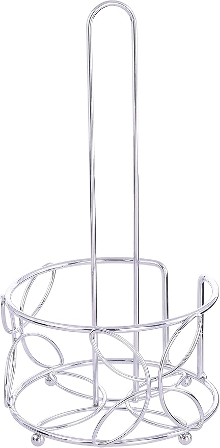 Kitchen Sense Paper Towels Holder Chrome Freestanding Countertop Towel Paper Holder