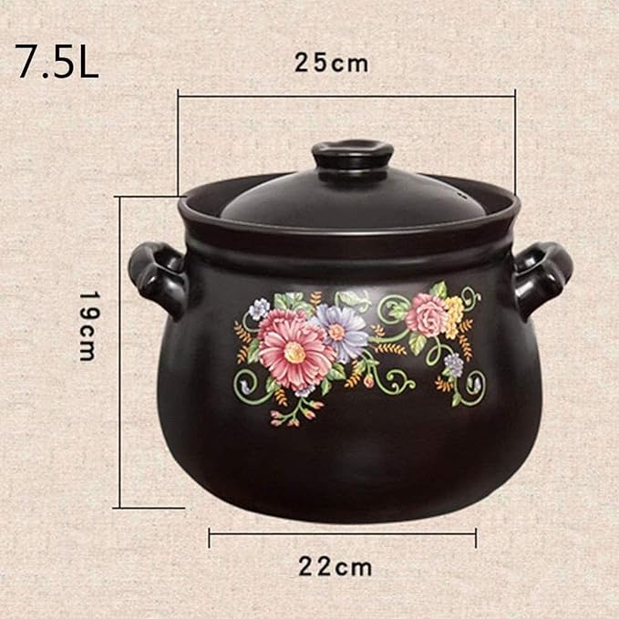 Casserole Cookware Casserole Stew Pot Ceramic Casserole Pot-Multifunctional Resistant to Cold and Heat Essential for The Kitchen (Size : B) (C)