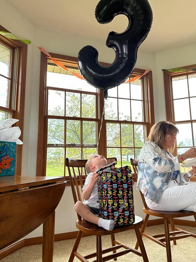13 Balloons Number, 31 Balloons, 13th Black Party Decorations 40 In Big 31st for Women Men Engagement, Wedding, Celebration Party, Graduations, Photo Shoot