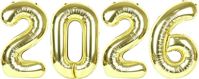 Light Gold 2026 Number Balloon, Light Gold Number Balloons 40 Inch, 2026 Balloon Birthday Decorations, 2026 Birthday Party Supplies, 2026 Graduation Party Favors, Class of 2026 Decorations