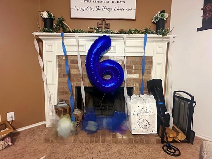 Number Balloons, Happy Birthday Decoration for 9th, Navy Blue Balloon Numbers 40 Inch for 9, 19, 29 Girls Boys Women Men Game Competition Party Decorations
