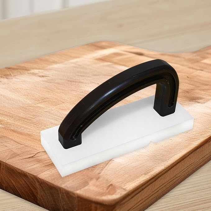 Cutting Board Refinisher Chopping Board Planer with Handle Stainless Steel Blade Kitchen Cleaning Tool for Kitchen Restaurant, Black