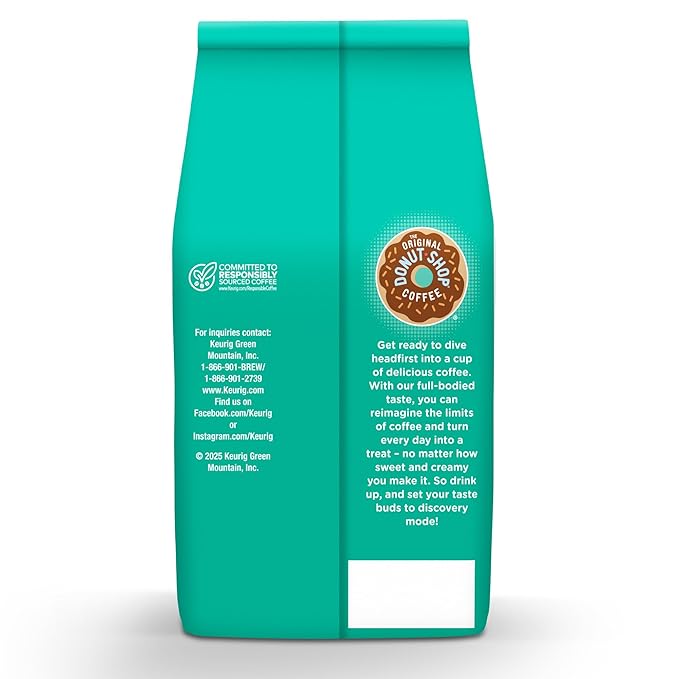 The Original Donut Shop Coffee, Regular, Medium Roast, Ground Coffee, 12 oz Bag