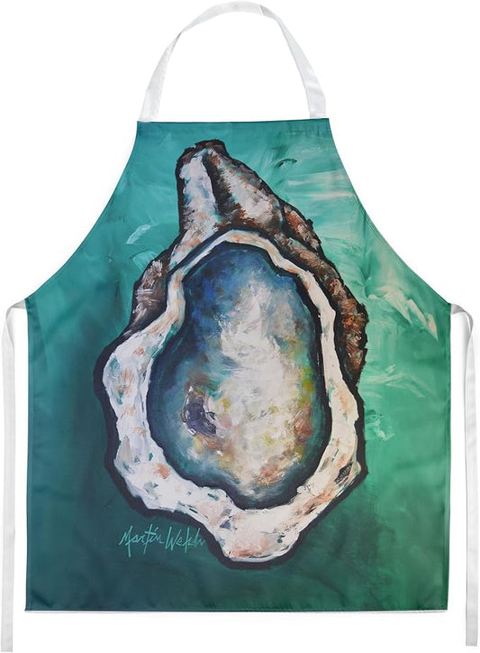 Caroline's Treasures One Shell Oyster Apron Cooking Kitchen Server Baking Crafts Gardening for Adult Women Men, Unisex, Large, Multicolor