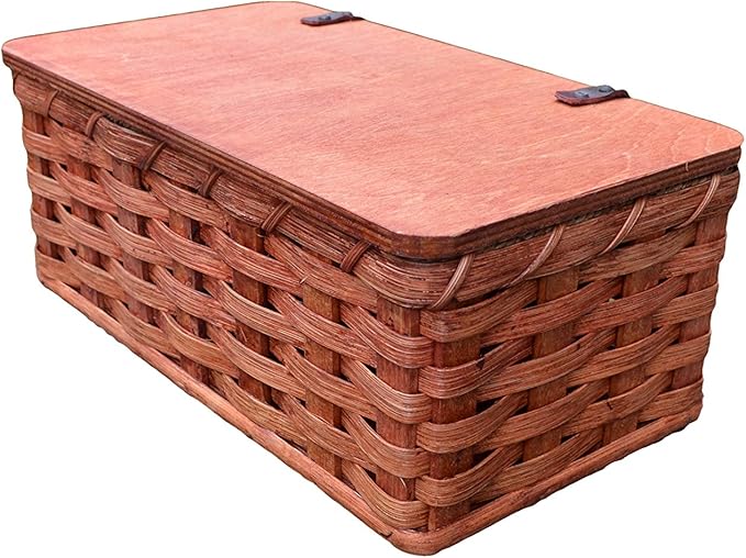 Amish Handwoven Mail Basket/ Mailbox Basket. Measures 18.5 X 8.5 X 5.75. Accent Your Country Decor with This Well Crafted Handmade Basket. Replace Your Old Rusted Box with This Unique Handwoven Mailbox Basket. Not Only Can It Be Used As a Mailbox, It I...