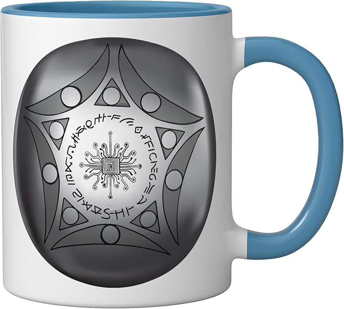 Buga Sphere Columbia UFO Ceramic Mug, Blue/White