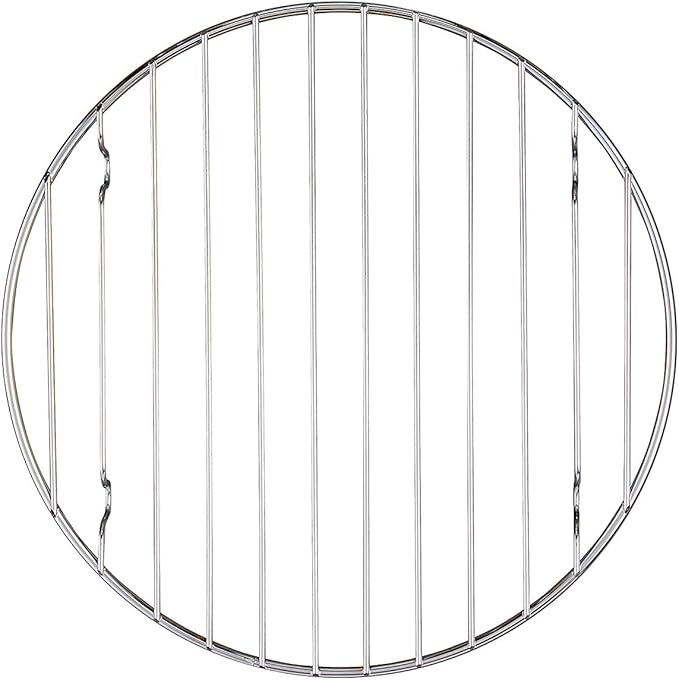 Mrs. Anderson's Baking Harold Imports 9-Inch Round Cake Rack, Silver