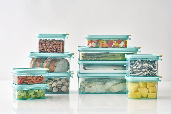 LocknLock Freezer Fit Plastic Freezer Containers | Airtight Stackable Food Storage for Meal Prep | Microwave & Dishwasher Safe | BPA Free Freezer Container with Lid, 750ml