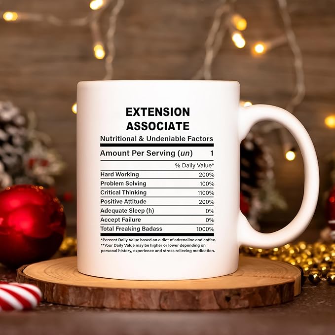 Funny Gift for Extension Associate, Extension Associate Nutrition Mug, Best Extension Associate Gift Ideas, Graduation, Funny Extension Associate Birthday Mug