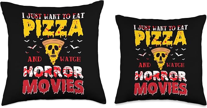 This is Boo Sheet Halloween 2023 Lazy Costume 2023 Eat Pizza & Watch Horror Movies Vintage Lazy Halloween 2023 Throw Pillow, 16x16, Multicolor