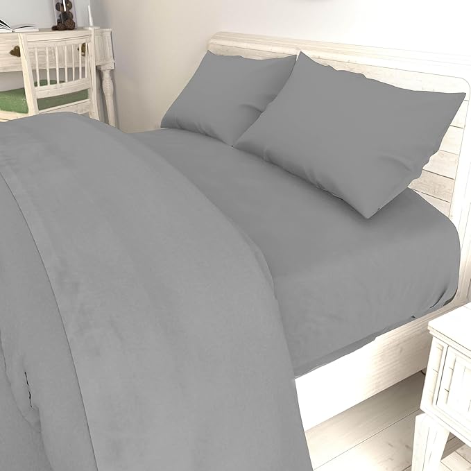 Jay Franco Sheet Set with Fitted, Flat Sheets & Pillow Cover - Ultra-Soft Bedding with Pillowcase for Room Decor, Beige - Nightmare Before Christmas, 4 Piece Full