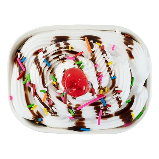 Coppetta 12 Ounce Dessert Cups, 50 Greaseproof Ice Cream Cups - Lids Sold Separately, For Hot And Cold Foods, White Paper Yogurt Bowls, Festive Sprinkle Design, Disposable, Sturdy- Restaurantware