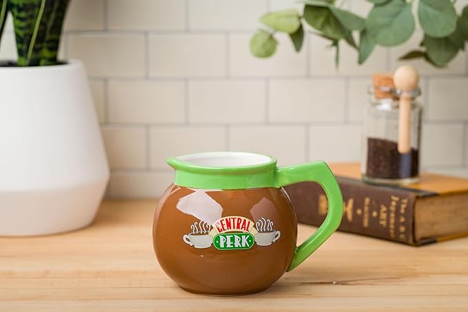 Silver Buffalo Friends Central Perk Pot Ceramic 3D Sculpted Mug, 20 Ounces